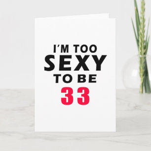 33 Geburtstagsdesigns Karte