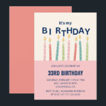 33. Geburtstagseinladung Funny Birthday Candle Einladung<br><div class="desc">33. Geburtstagseinladung Funny Birthday Candle</div>