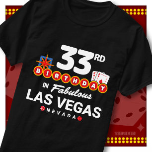 33. Geburtstagsfeier-Crew Las Vegas Willkommenssch T-Shirt