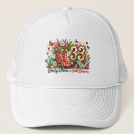 33. Geburtstagsgarten-Geschenk Hut für Pflanzenlie Truckerkappe