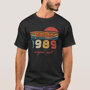 33 Geburtstagsgeschenke Vintag 1989 Original Teil  T-Shirt