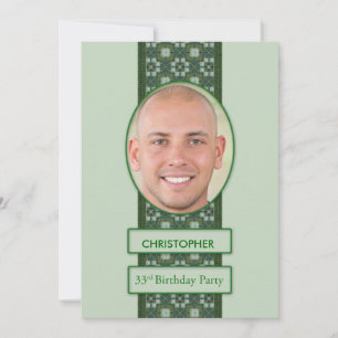 33. Geburtstagspartei Einladung Bild + Name