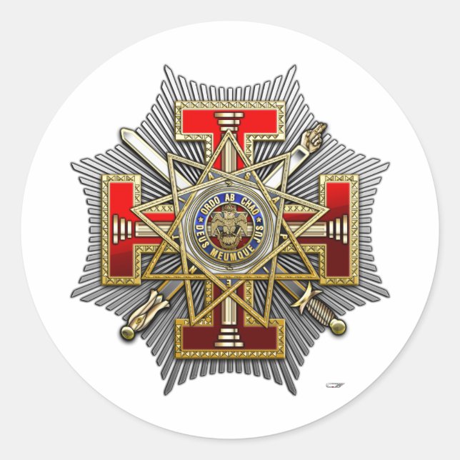 33. Grad: Generalinspektor Runder Aufkleber (Vorderseite)