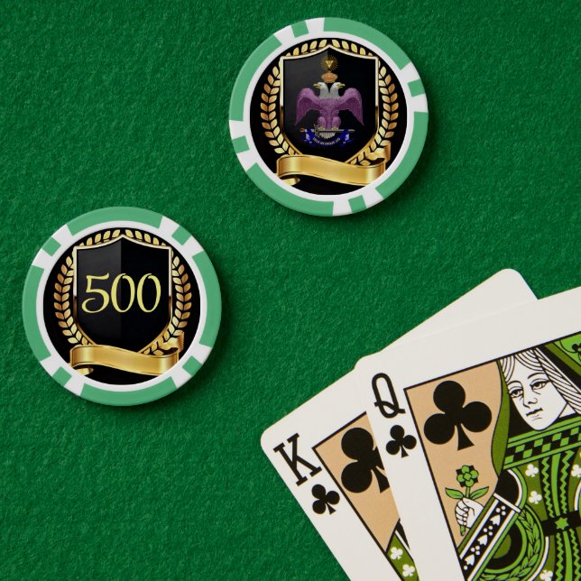 33 Grad Mason Pokerchips (Pokertisch (doppelt))