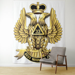 33 Grad Mason Tapestry Wandteppich