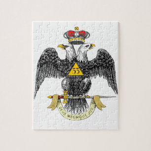 33. Grad-schottisches Ritus-Schwarzes Eagle Puzzle