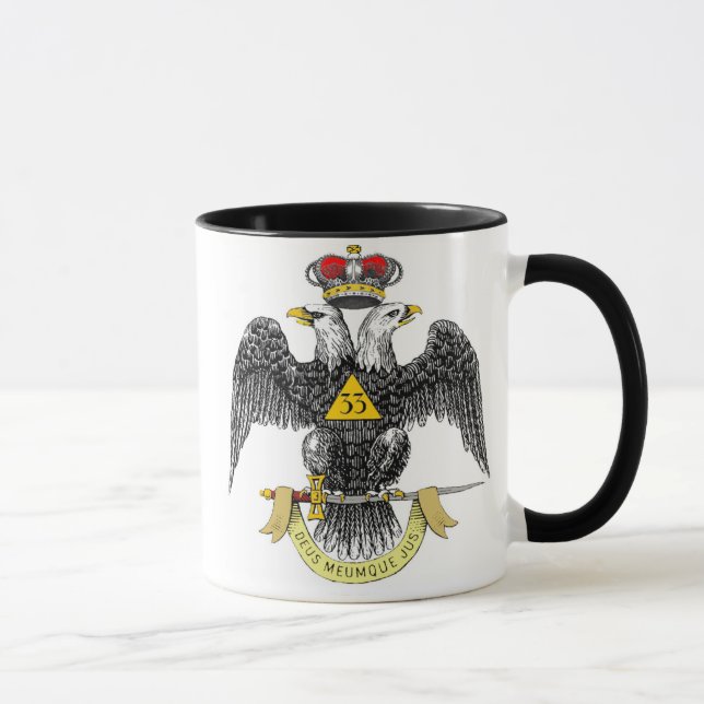 33. Grad-schottisches Ritus-Schwarzes Eagle Tasse (Rechts)