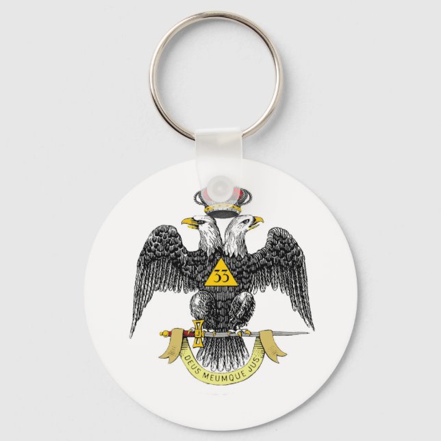 33. Grad Scottish Rite Black Eagle Schlüsselanhänger (Vorderseite)