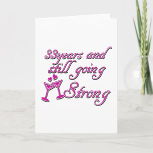 33. Hochzeitstag Karte