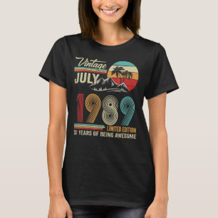 33 Jahre alt Juli 1989 33. T-Shirt