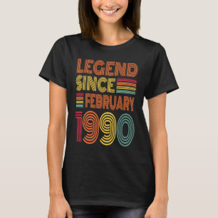 33 Jahre alt Phantastisch seit Februar 1990 33. Ge T-Shirt