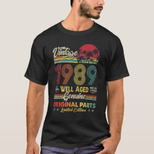 33 Jahre alt Vintag 1989 Original Teile 33. Geburt T-Shirt