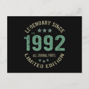 33 Jahre alte Geburtstagslegende 33. Geburtstagsge Postkarte