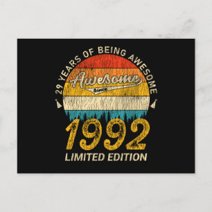 33 Jahre altes Bday Retro Phantastisch 33. Geburts Postkarte