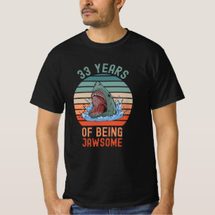 33 Jahre altes Geschenk JawEtwa 33. Geburtstagshai T-Shirt