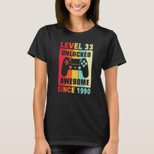 33 Jahre altes Geschenk Phantastisch seit 1990 Fra T-Shirt