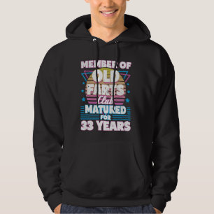 33 Jahre Furz Club Funny 33. Geburtstag Männer Da Hoodie