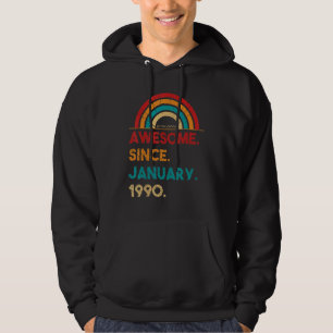 33 Jahre Phantastisch seit Januar 1990 33. Geburts Hoodie