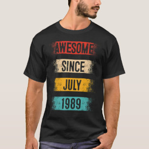 33 Jahre Phantastisch seit Juli 1989 33. Geburtsta T-Shirt
