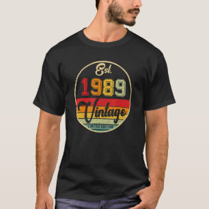33 Jahre Vintag 1989 33. B. Tag T-Shirt