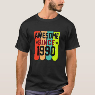 33 Jahre Vintag 1990 33. Geburtstag T-Shirt