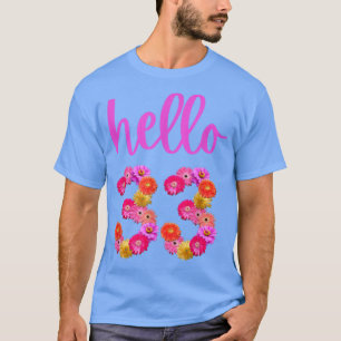 33-jährige Blume Hallo 33 ihre 33. B T-Shirt