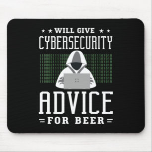 33.wird Cybersicherheit für Bier beraten Mousepad