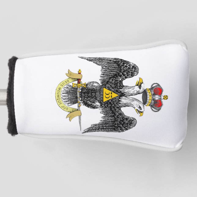 33rd Degree Scottish Rite Black Eagle Golf Headcover (Vorderseite)