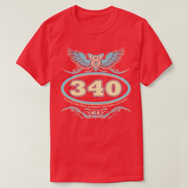 340 V8 T-Shirt (Design vorne)