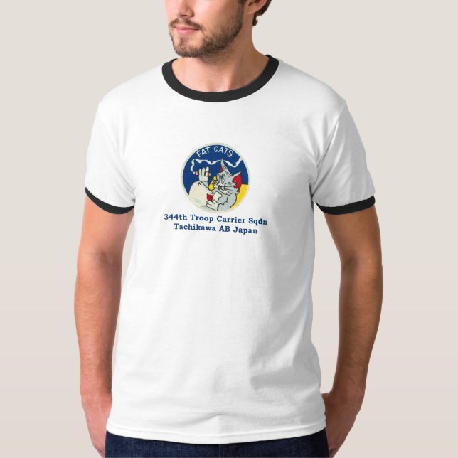 344th Truppe-Fördermaschinen-Geschwader Tachikawa T-Shirt (Vorderseite)