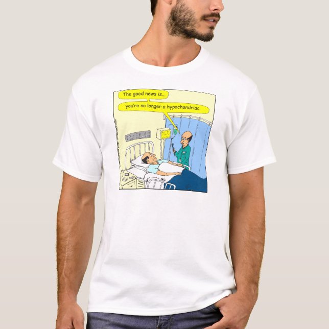 348 nicht mehr ein hypochondrischer FarbCartoon T-Shirt (Vorderseite)