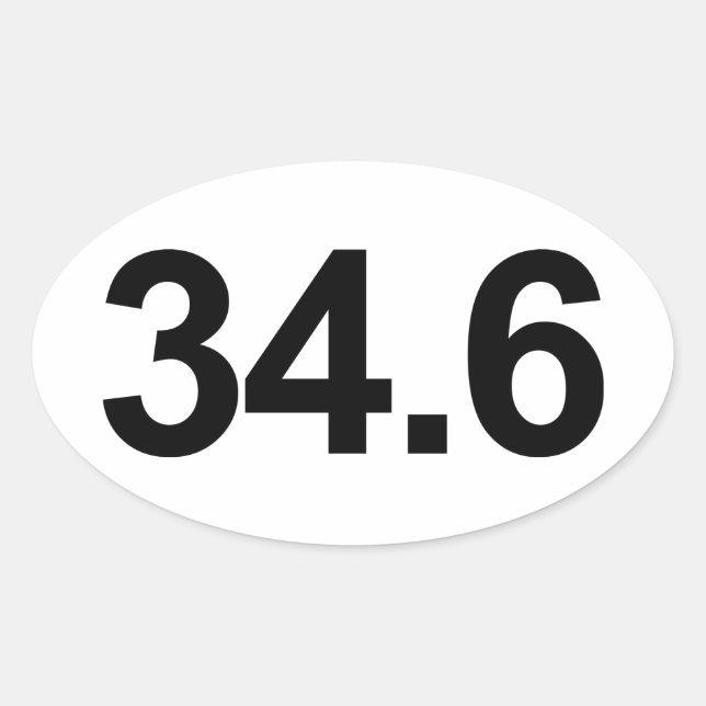 34.6 OVALER AUFKLEBER (Vorderseite)