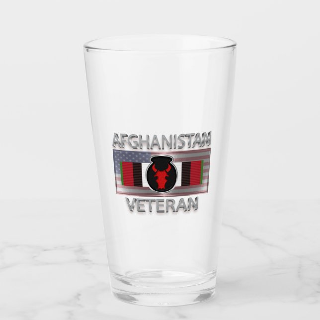 34. Abteilung Infanterie Afghanistan Veteran Glas (Vorderseite)
