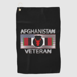 34. Abteilung Infanterie Afghanistan Veteran Golfhandtuch