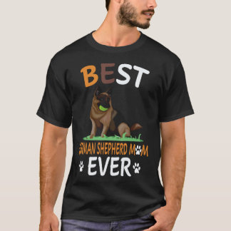 34 Beste Deutsche Schäferhund-Mutter überhaupt Deu T-Shirt