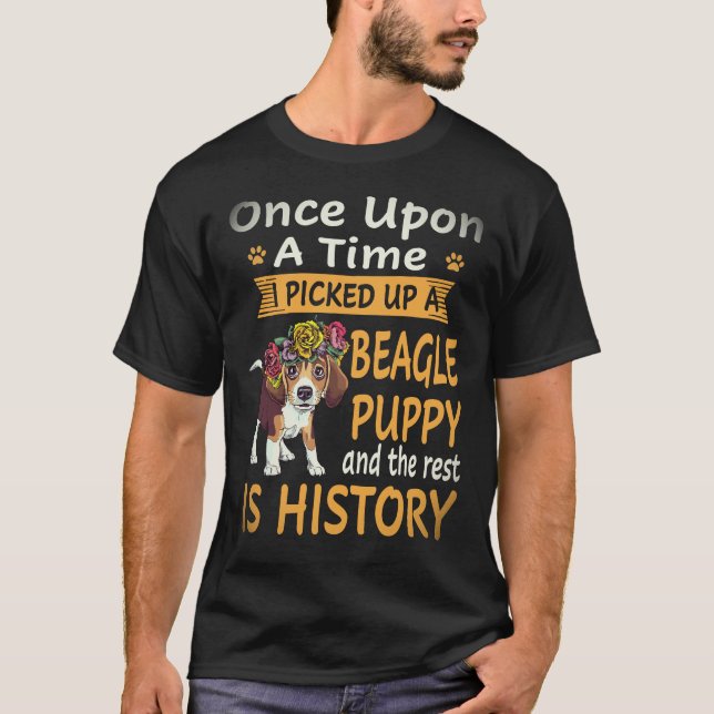 34 Es war einmal - Beagle Welpe Beagle T-Shirt (Vorderseite)
