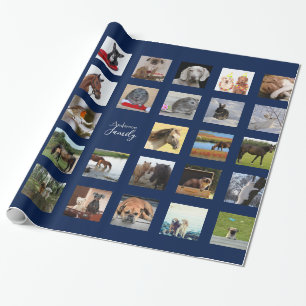 34 FOTO COLLAGE Geschenkwrap - Farbe ändern Geschenkpapier