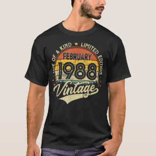 34. Geburtstag Geschenke 34 Jahre alt Retro Gebore T-Shirt