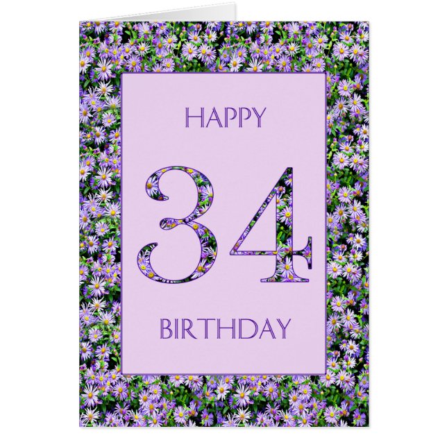 34. Geburtstag Lila Daisies (Vorne)