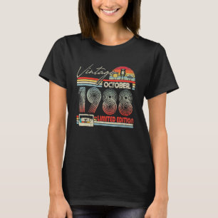 34. Geburtstag Oktober 1988 Vintage Kassette T-Shirt