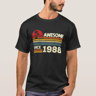 34. Geburtstag Phantastisch seit 1988 34 Jahre alt T-Shirt