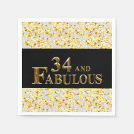34. Geburtstag Serviette