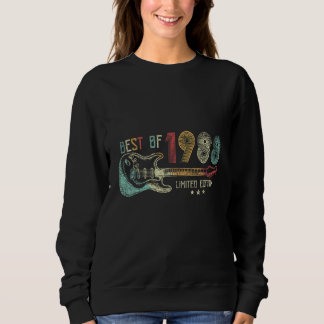 34. Geburtstagsgitarre Frauen Männer Vintag Sweatshirt