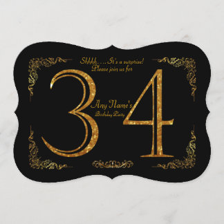 34. Geburtstagsparty 34., großartige Gatsby, schwa Einladung