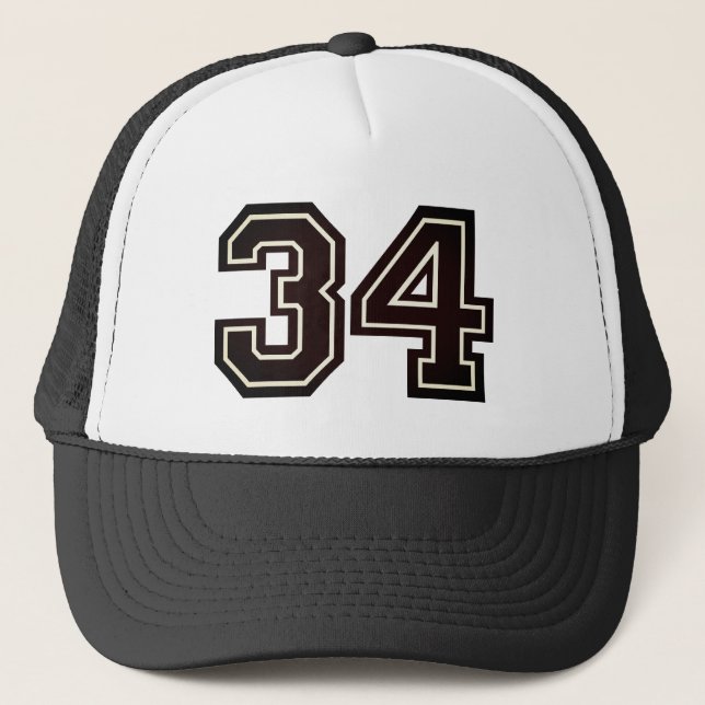 34. Geburtstagsparty Truckerkappe (Vorderseite)