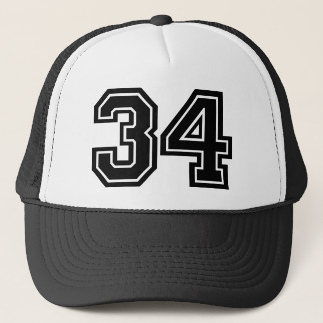 34. Geburtstagsparty Truckerkappe (Vorderseite)