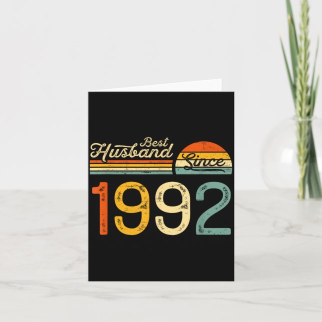 34. Hochzeitstag Ehemann Seit Design Karte (Vorderseite)