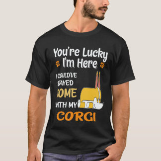 34 Ich hätte mit Corgi zu Hause bleiben können T-Shirt