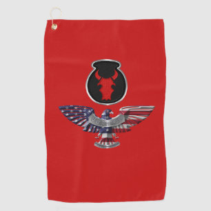 34. Infanterie-Division Eagle Golfhandtuch