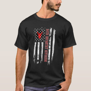 34. Infanterie Division Veteran USA Flag Veterans T-Shirt